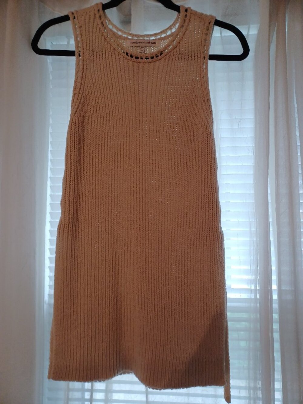Sleeveless Knit Tunic Sweater